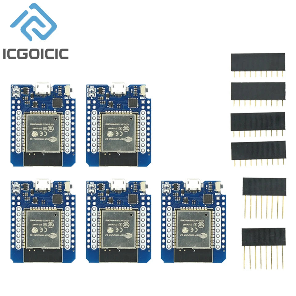 1-10pcs MINI ESP8266 ESP32 ESP-32S WIFI Bluetooth-compatible CP2104 CH9102 Development Board Module For Wemos Arduino With Pins