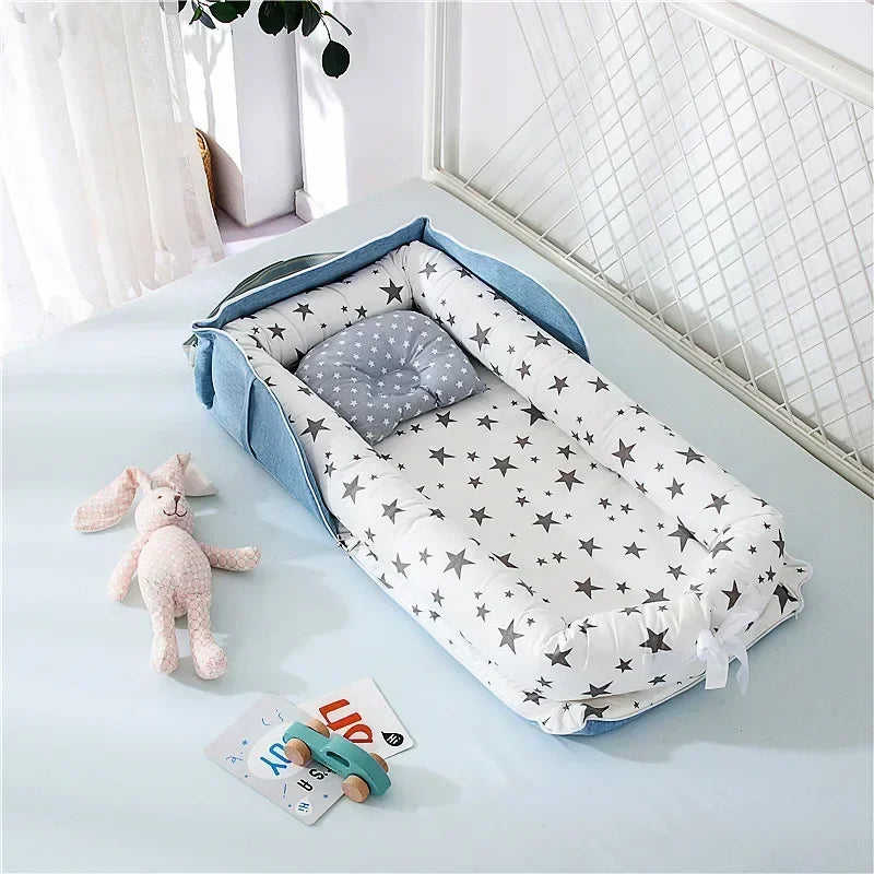 New Folding Baby Sleeping Nest Newborn Bed Crib Travel Playpen Mattress Child Toddler Playpens Photography Cama Bebe with Pillow