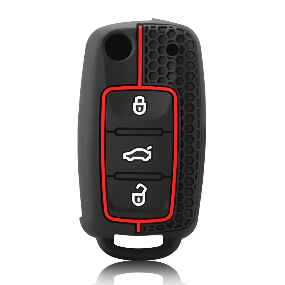 Fashion Silicone Car Key Cover For VW Volkswagen Polo Tiguan Passat B5 B6 B7 Golf 4 5 6 MK6 Jetta Lavida Skoda Octavia Seat