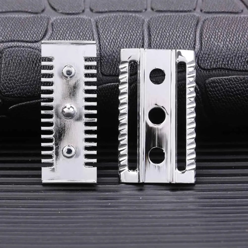 YAQI Top Aggressive Chrome Color Double-edged Mens Slant Safety Razor Head Replacement Accessory