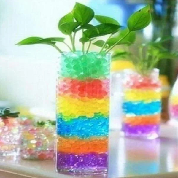 10000Pcs Water Beads Pearl Shaped Crystal Soil Water Beads Mud Grow Magic Jelly Balls Wedding Home Decor