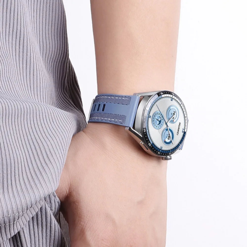 Official 22mm Nylon Straps For HUAWEI WATCH GT5 Pro 46mm Band Sport Composite Wristbands Bracelet GT4 GT3 GT2 GT5 Accessories