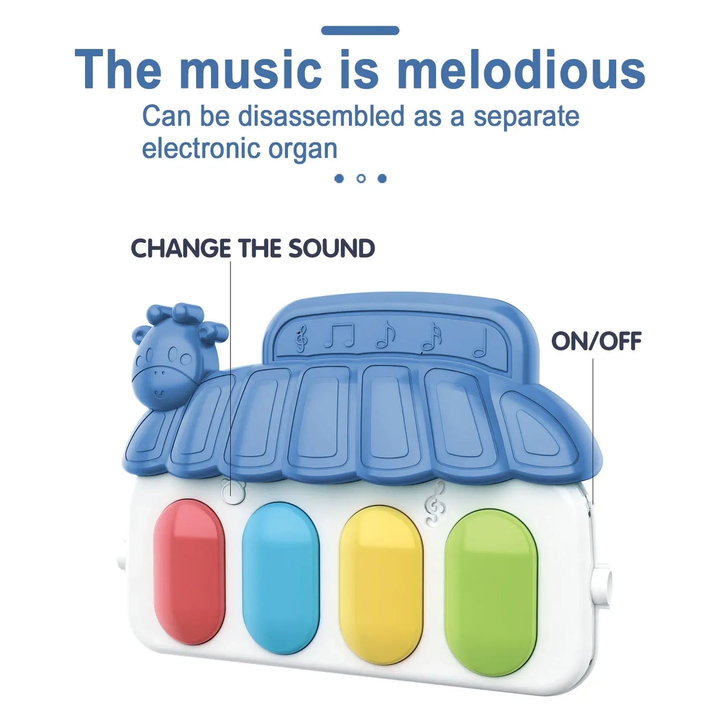 New Baby Foot Piano Fitness Frame 0-1 Year Old Baby Music Fitness Equipment Toy Light Crawling Pad Puzzle Early Education