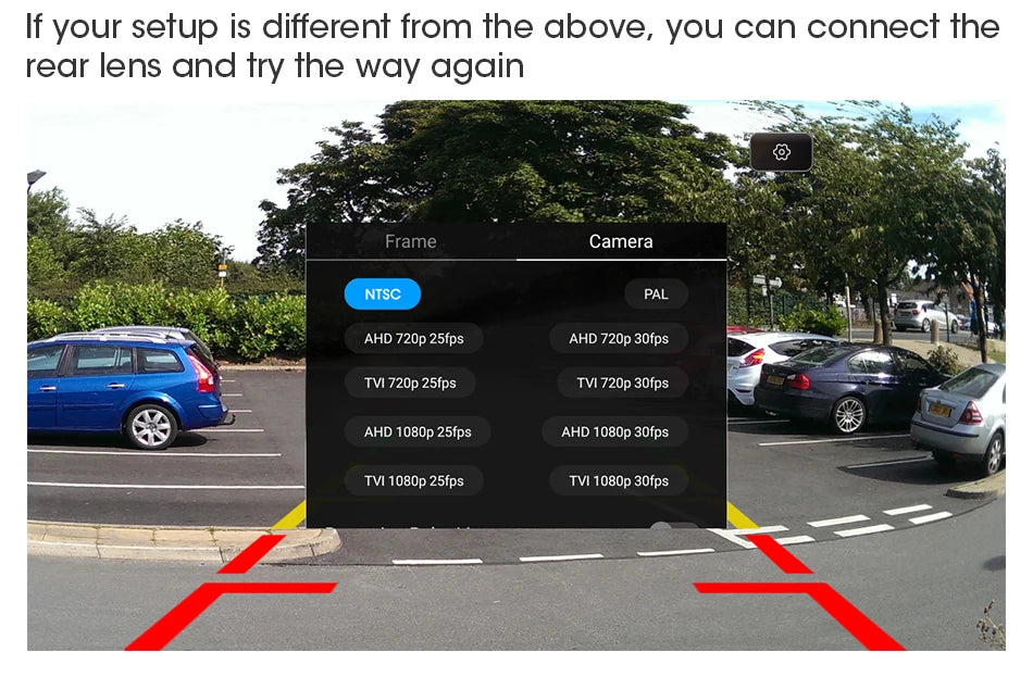1080P Waterproof Vehicle Camera with Night Vision for Rear View Universal Backup Camera Car Monitor Head Unit Audio Reverse Cam