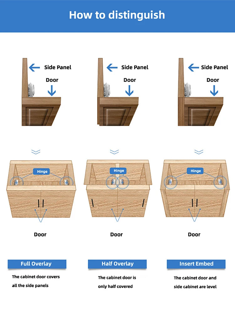 1pc Furniture Cabinet Hinge Cold Roll Steel Door Hydraulic Hinges Damper Buffer Soft Close For Kitchen Furniture Hardware