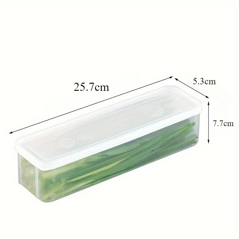 2pcs Refrigerator fresh-keeping storage box, fresh-keeping artifact,Small Food Preservation Boxes,Transparent Sealed Storage Box