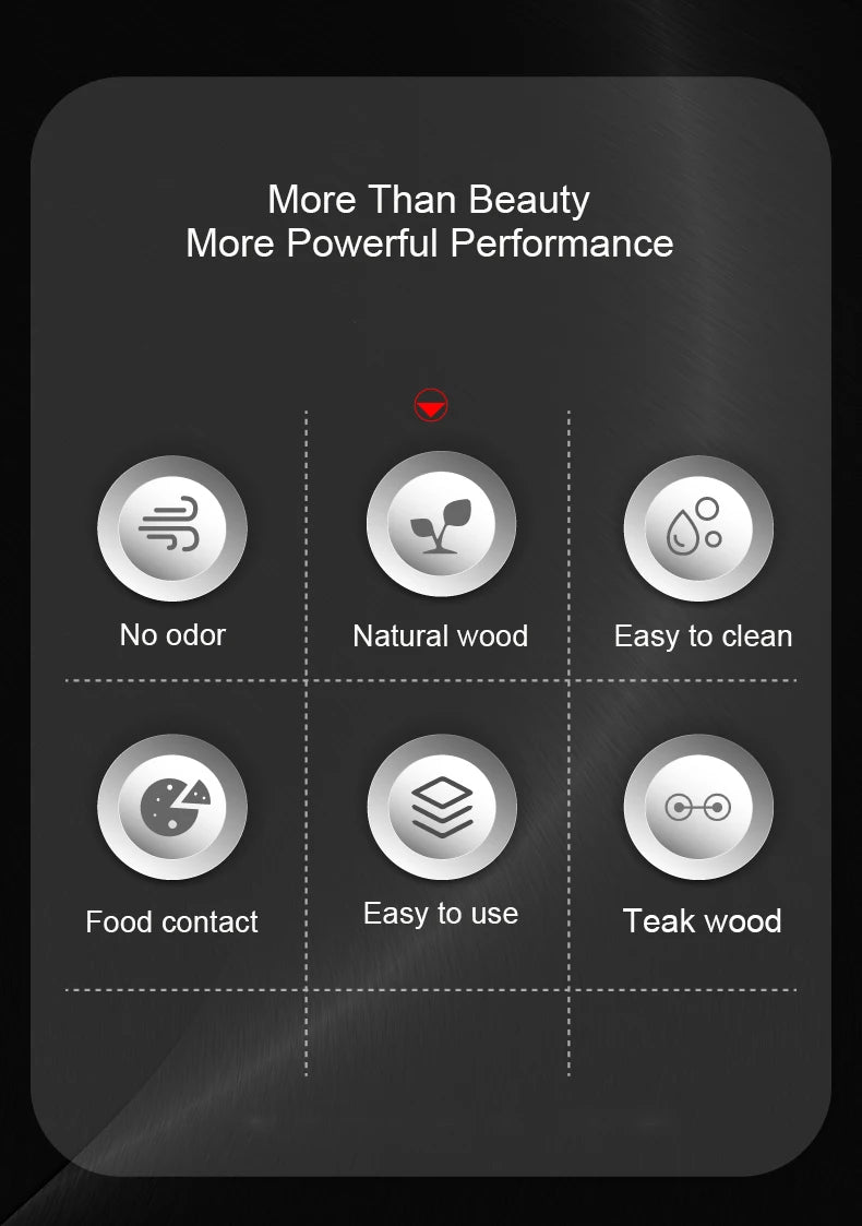 Large Size,High Quality Teak Wood Cutting Board:16.5*11.8 Inch/13.3*9.5 Inch,1 Inch Thick,Suitable For Christmas,Halloween