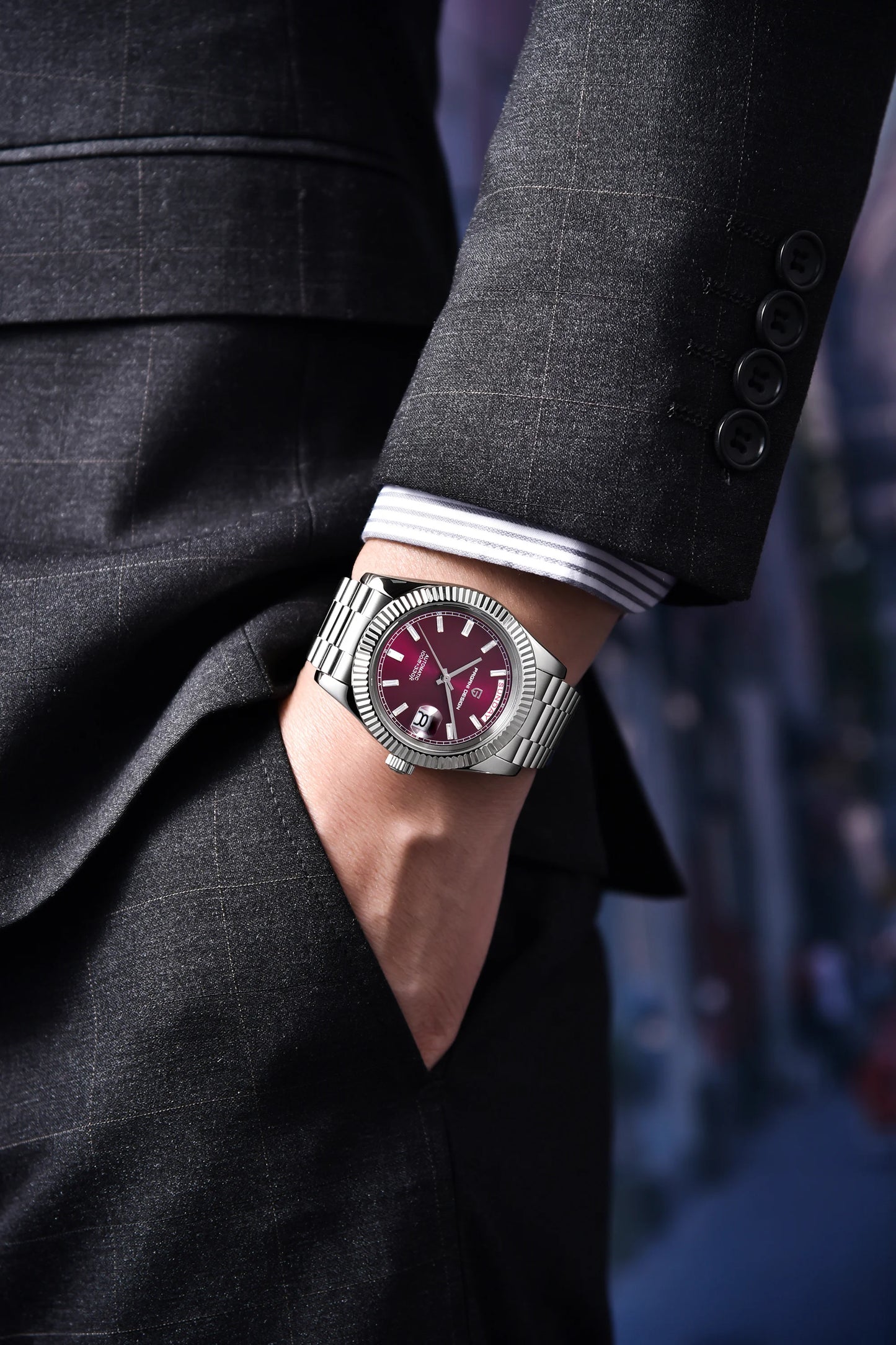2025 New PAGANI DESIGN DD40 Luxury Rose Gold Automatic Watch For Men Mechanical Watches AR Sapphire Glass Date Wrist watch Men