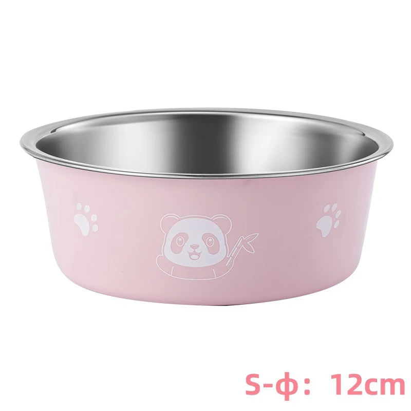 Pet Dog Bowls for Large and Small Dogs Cat Food Water Bowls with Non Slip Rubber Bottom Pet Feeding Bowl Double Wall Insulated