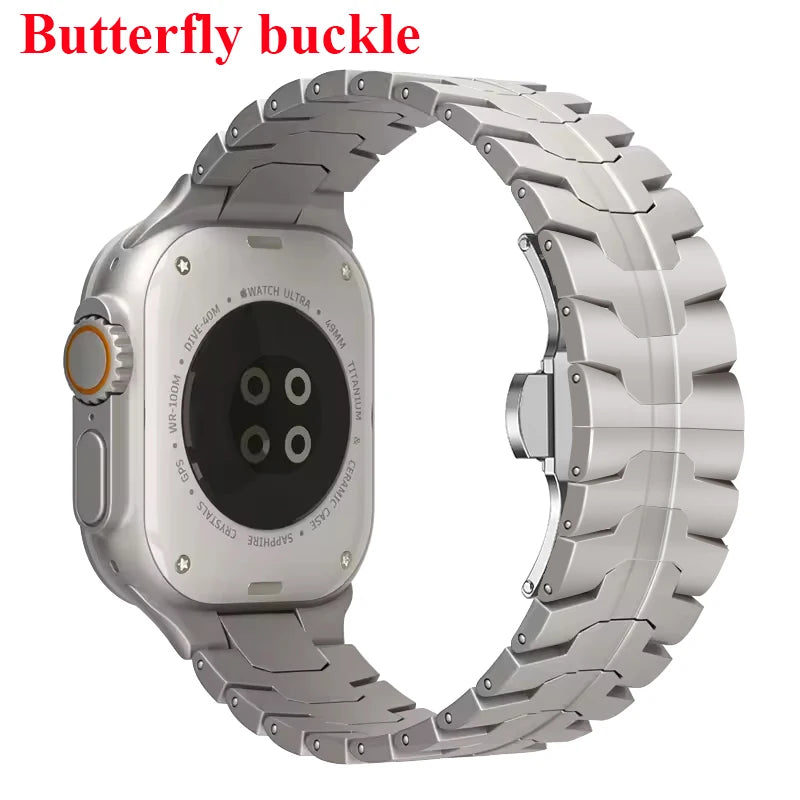 Stainless Steel Strap For Apple Watch Series 11 10 9 8 SE 3 46mm 45mm 42mm 44mm Metal Bracelet Band For iWatch Ultra 3/2/1 49mm