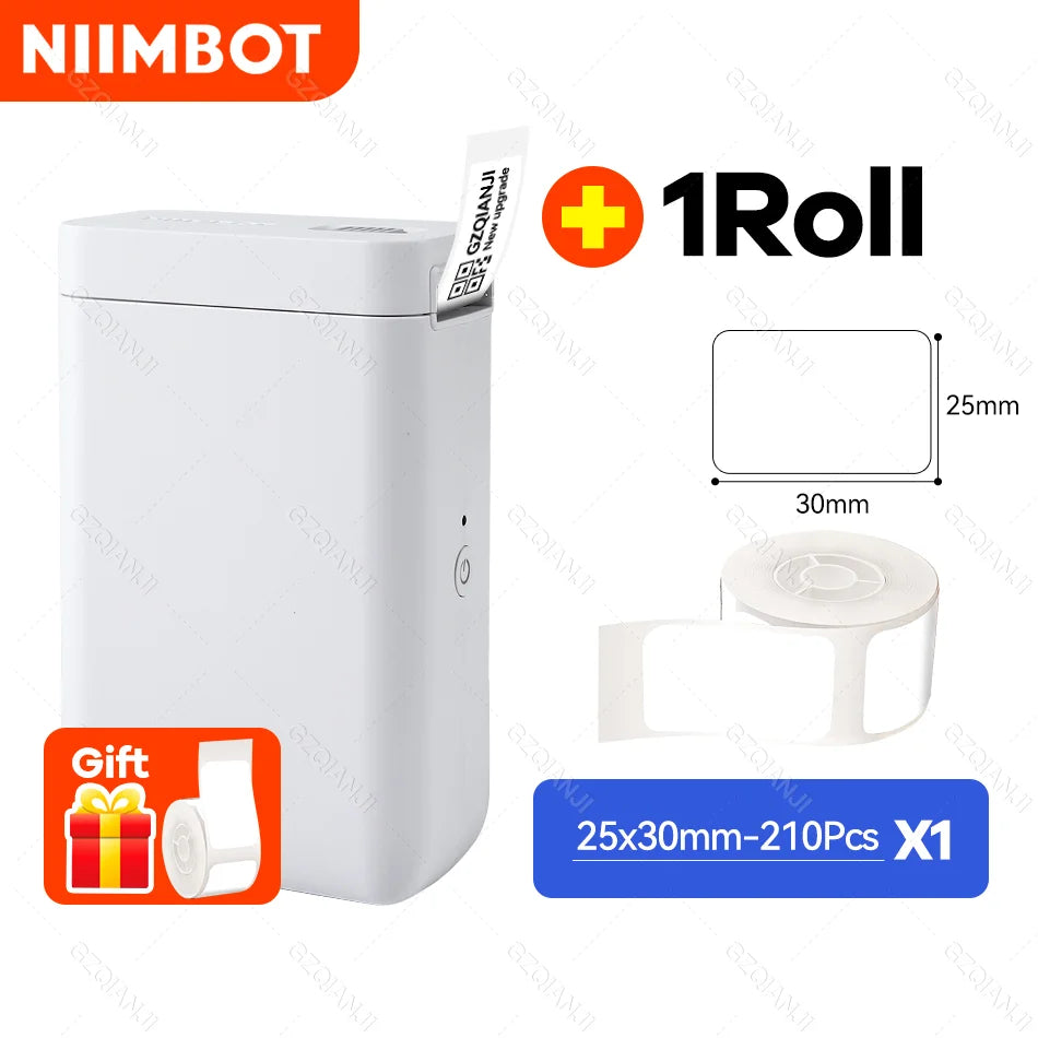 Niimbot D101 Thermal Label Sticker Printer Inkless Portable Pocket Barcode Maker Labeller Mobile USE Machine D11 D110 Plus 24mm