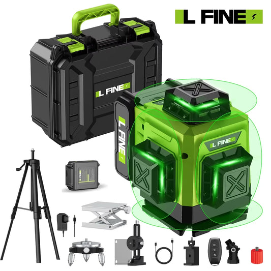 Lfine2/4D16 Lines 360°Self-leveling Laser Levels Optional tripod  And Vertical Professional Laser Level Tool
