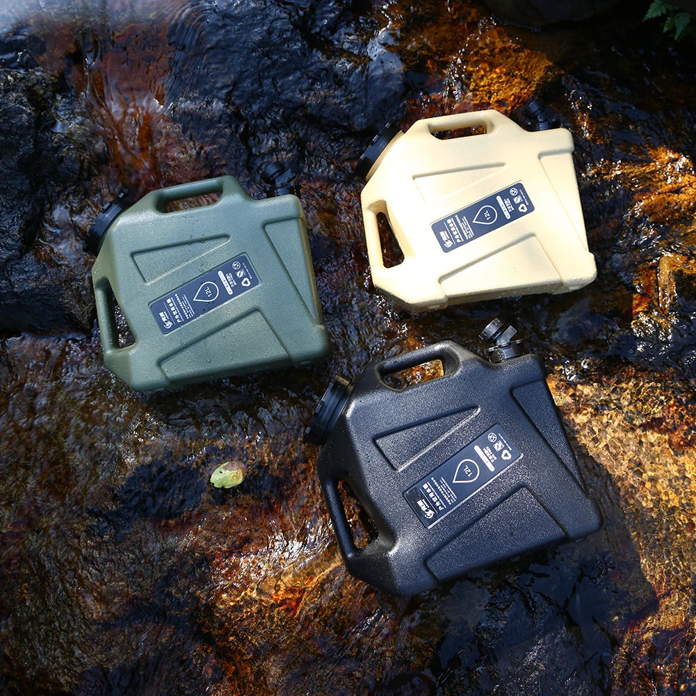 12/11L Emergency Water Can Water Storage Container Portable Large Capacity Outdoor Hiking Accessories Camping Tourism