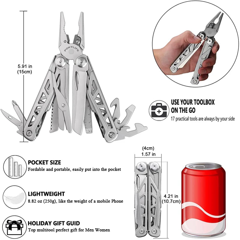 Multitools Knife Pliers Hand Diy Multi Tools Multi-tool Clamp Folding Knives Scissor Cutters EDC Survival Gear Manual Pliers