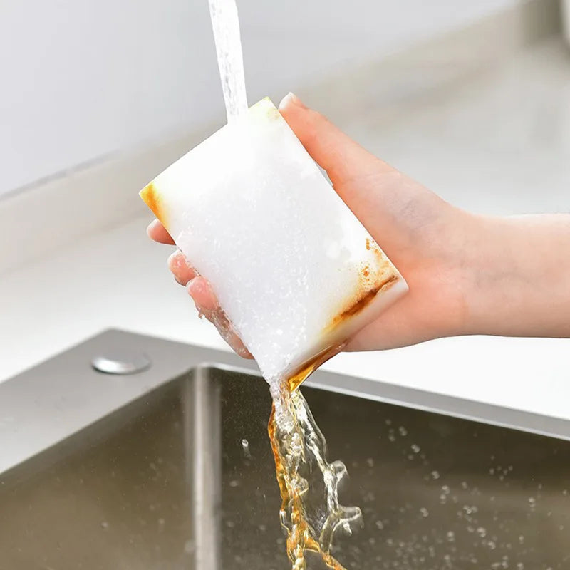 50pcs White Magic Melamine Sponge Eraser Kitchen Office Bathroom Clean Accessory/Dish Cleaning Nano 100*70*30mm