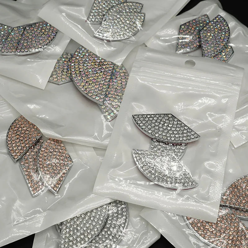 Luxury Bling Car Steering Wheel Diamond Emblem Decal Decoration Cover DIY Sticker Car Accessories for Mercedes Benz