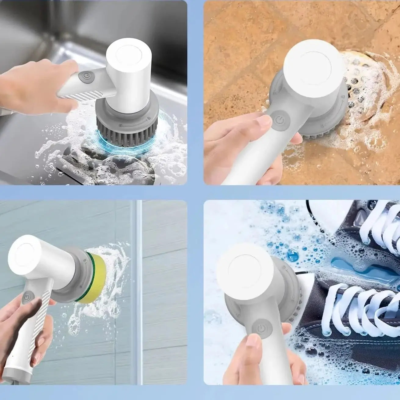 Wireless Electric Cleaning Brush Housework Kitchen Dishwashing Brush Bathtub Tile Professional Cleaning Brush Labor Savin