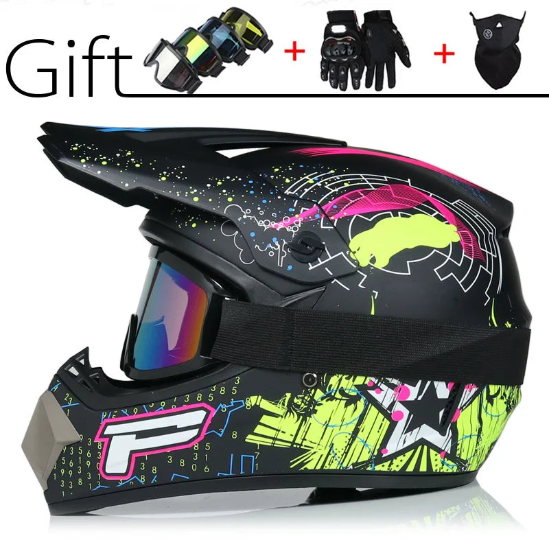 Safety Motocross Helmet Casco Motocross Bicycle Downhill Capacete ATV Cross Helmet Child Motorcycle Helmet Dot Abs 1KG Unisex