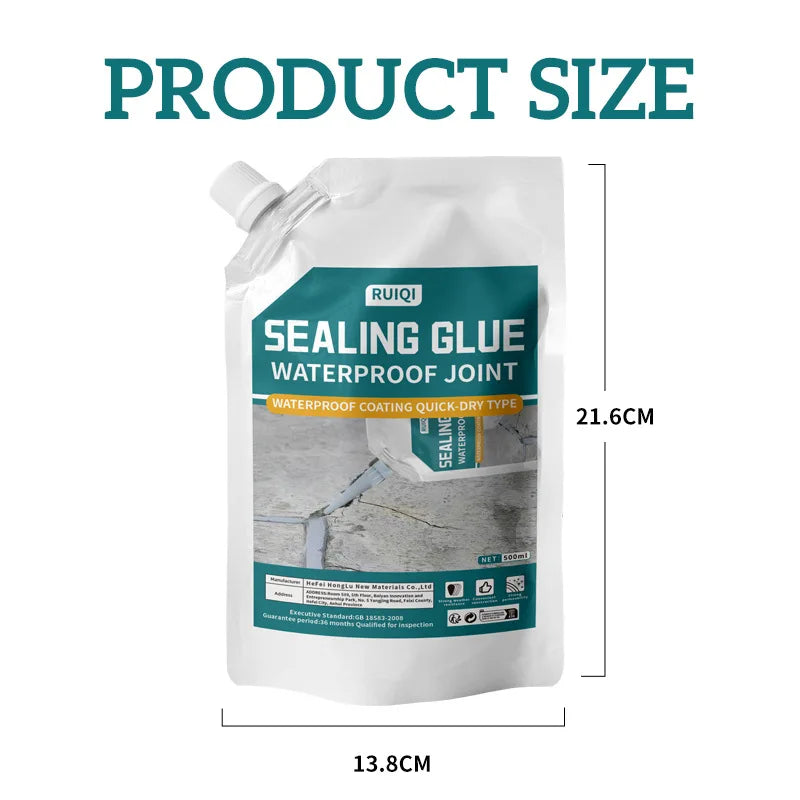 500ml Slab Concrete Crack Waterproof Repair Sealant Caulk Roofing Plugging Repair Cement Sealant Angle Crack Plugging Material