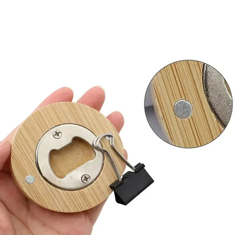 1/10/25/40pcs Bamboo Blank DIY Bottle Opener Suitable For Bar Or Household Barware Tool Wedding Favors Bottle Opener for Guests