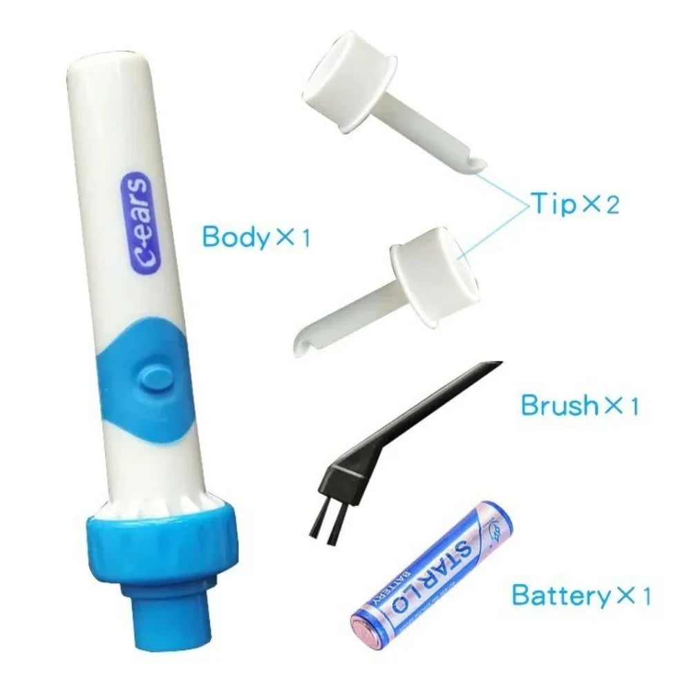 1pcs Portable Automatic Earwax Removal Kit Electric Earwax Vacuum Suction Electric Earpick Kit Remover Ear Wax Cleaning Earspoon