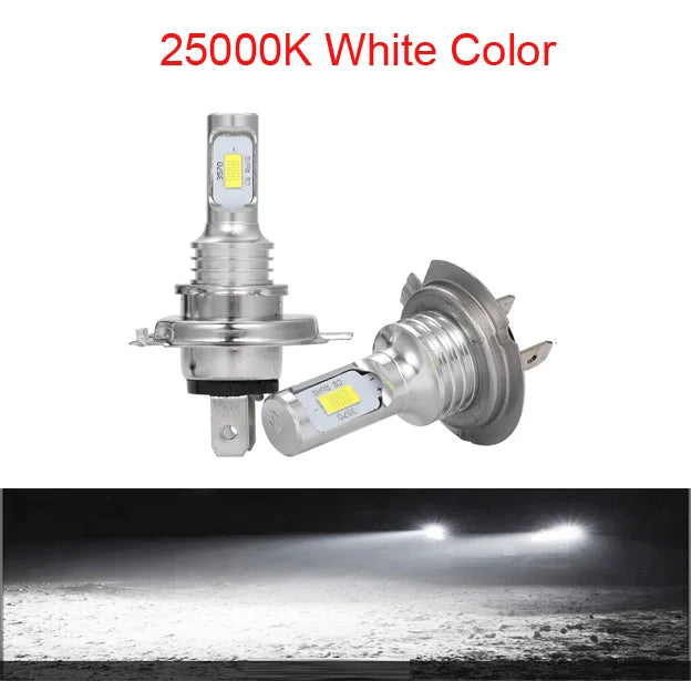 2Pcs H7 LED Headlight Bulb Mini H4 H1 H3 Wireless 80W 20000LM 6500K 4300K CSP Car Headlamp Auto Diode Lamp 12V 24V Automobile