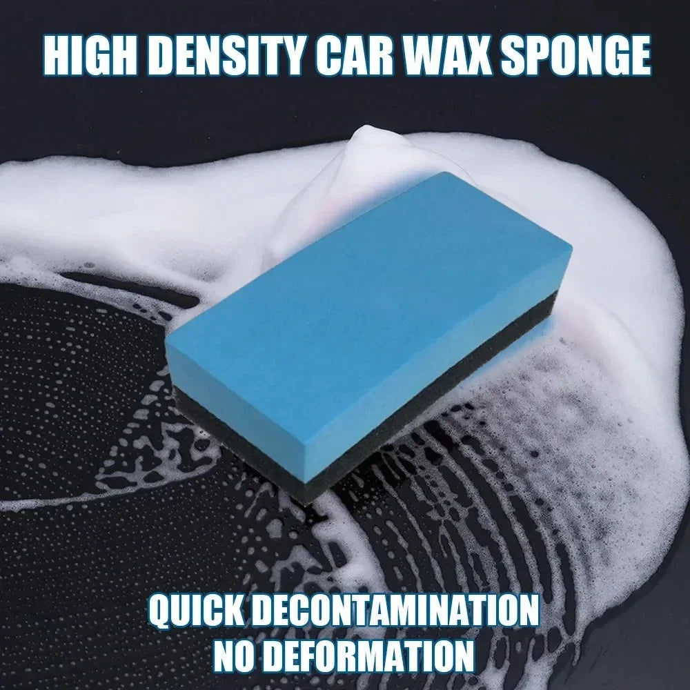 Car Ceramic Coating Sponge Applicator Glass Nano Wax Coat Sponge Wax Polishing Tire Brush Car Cleaning Tool Auto Accessories