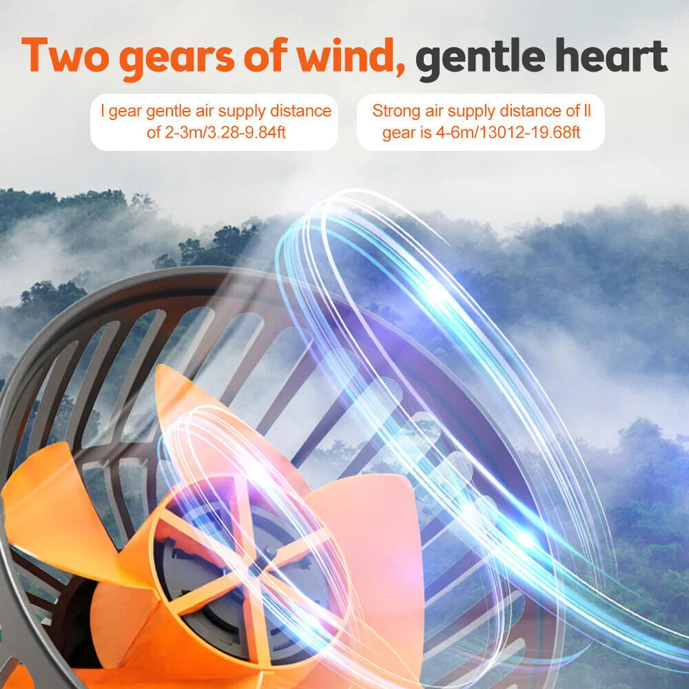 Car Fan 360° Adjustable 3 Head Air Fan Automotive Electric Fan USB/12V/24V Fan 2 Speeds Car Silent Fan For Home Desk Office&Car