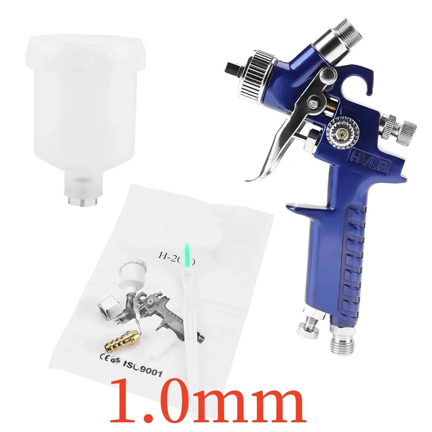 H-2000A Professional 0.8/1.0mm Nozzle 125ml Mini Pneumatic Spray Gun For Car Painting Repair Pneumatic Spray gun Mini spray gun