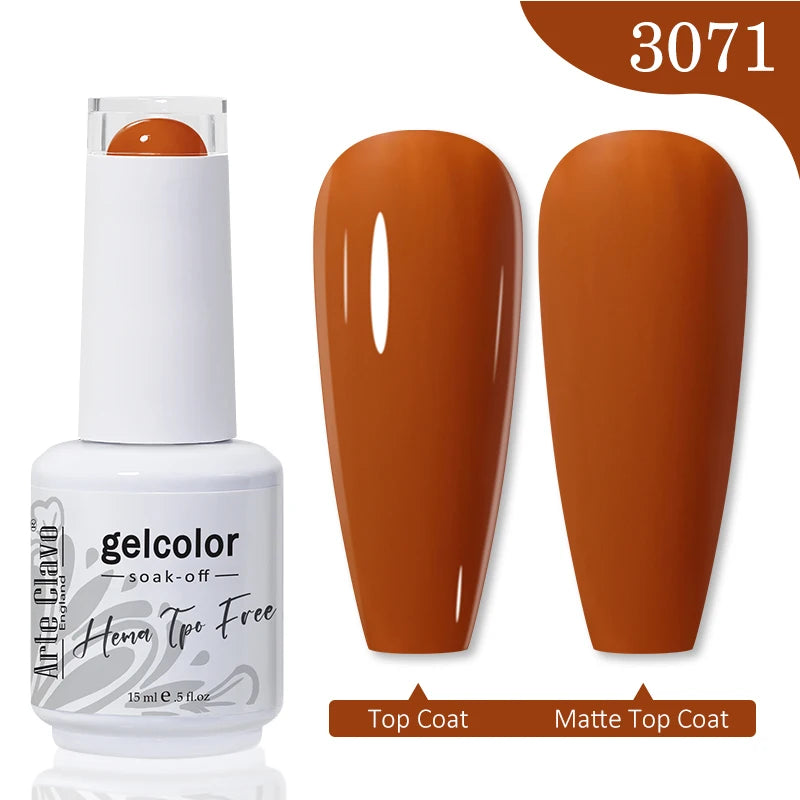 Arte Clavo HEMA TPO FREE Gel Nail Polish Jelly 15ml LED Nail Gel Hybrid Varnish Matt Top Base Coat Nail Art Gellak Primer