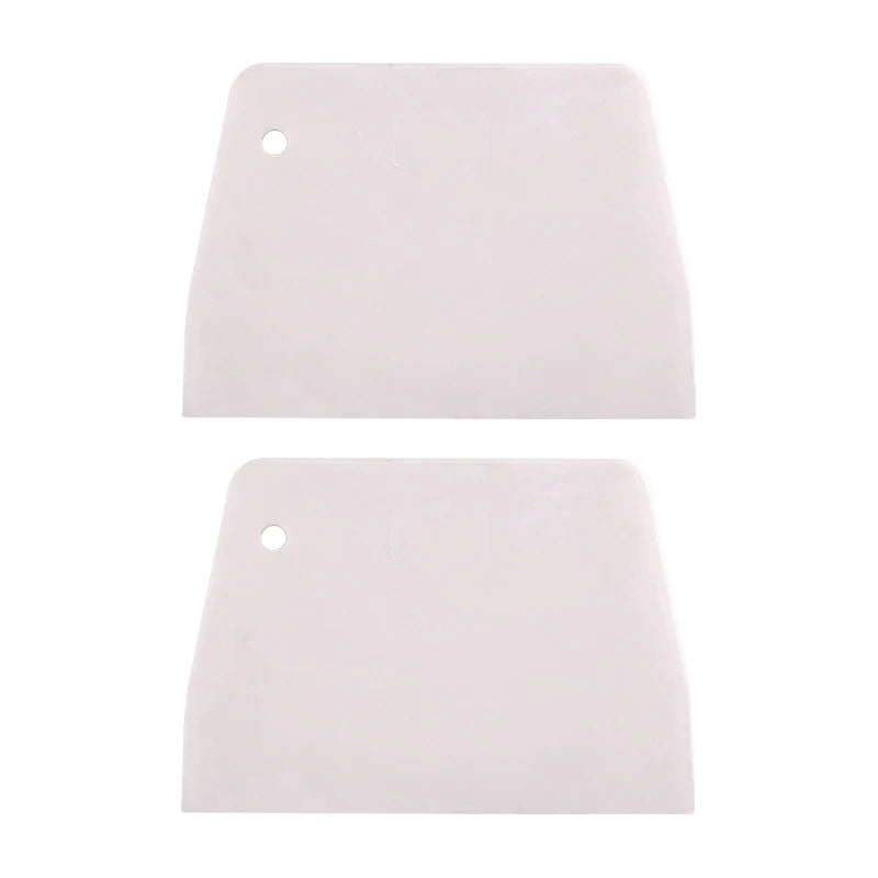 2 PCS Baking Tool Plastic Scraper DIY Pastry Cream Spatula Trapezoidal Dough Cutting Knife Cake Divider Kitchen Accessories