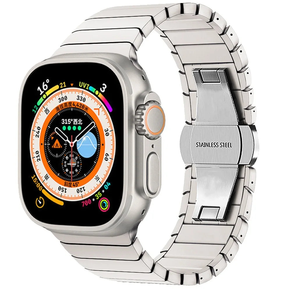 Stainless Steel Strap for Apple Watch Band Series 11 10 9 8 SE3 42mm 46mm 45mm 41mm 44mm 40mm Metal Bracelet IWatch Ultra 3 49mm