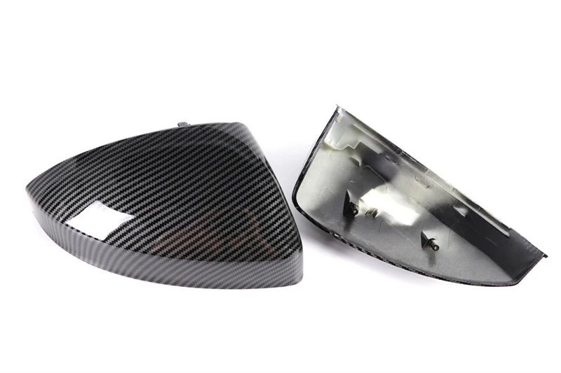 Carbon Fiber Glossy Black Replacement Rearview Side Mirror Cover Cap For Audi TT TTS RS TTRS MK3 8S 15-23 R8 2016-23 Replacement