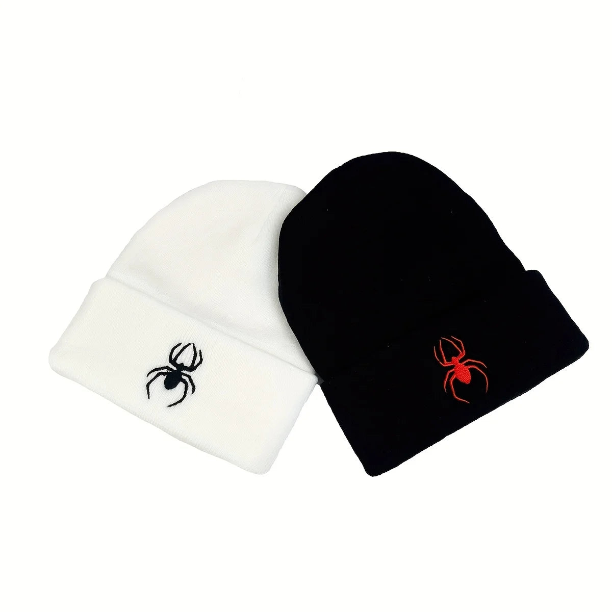 New Spider Hats Women Men Knitted Beanie Cap Skull Embroidered Cap Bonnet Skullies Cold Caps Boys Gifts Y2k Winter Warm