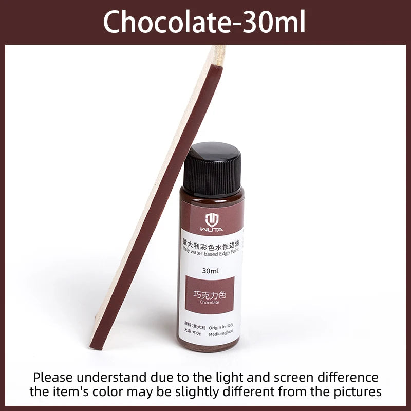WUTA 30ml Professional Leather Edge Paint Oil Dye Edge Dressing Color Coats Leather Finish Supplies DIY Craft Leather Shoe Edges