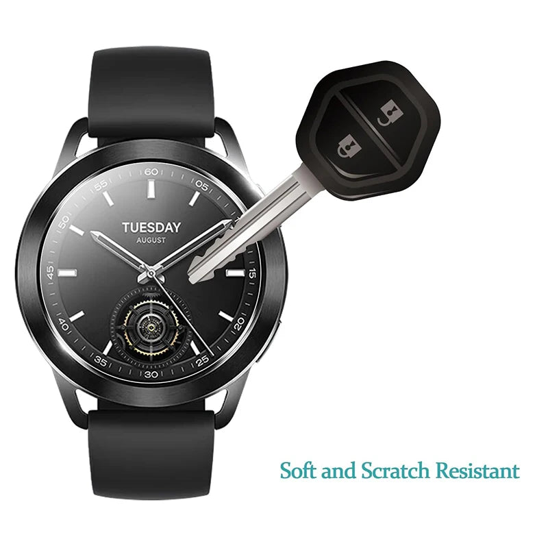1-6Pcs Glass for Xiaomi Mi Watch S3 Smartwatch Screen Protectors Anti-scratch Tempered Glass Protective Film for Xiaomi Watch S3