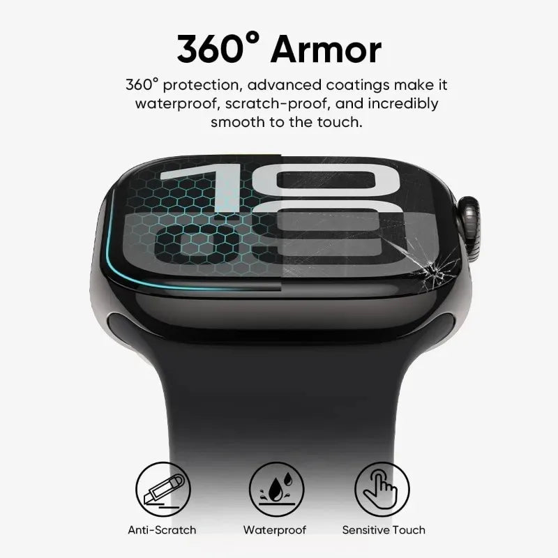 Protector Film For Apple Watch 46mm 45mm 44mm 41mm 40 38 42 mm 49mm Curved Screen Protectors iwatch series Ultra 10 9 8 7 SE 6 5