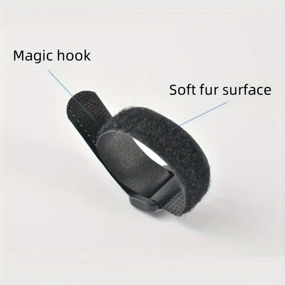 10pcs Reusable Hook and Loop Cinch Straps Nylon Cable Ties Organizer Adjustable Fastener Securing Cable Straps Cord Management