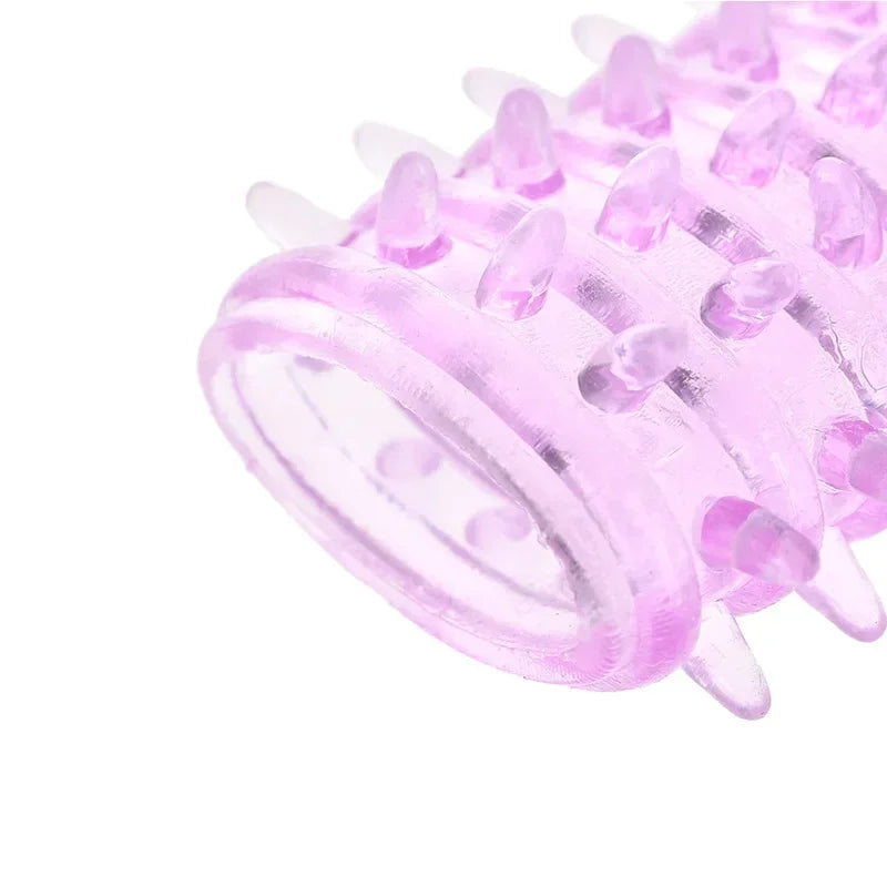 Male Silicone Penis Sleeve 1 Pcs Cock Ring Extender Men Ejaculation Lock Delayed G-spot Massage Reusable Adult Sex Product