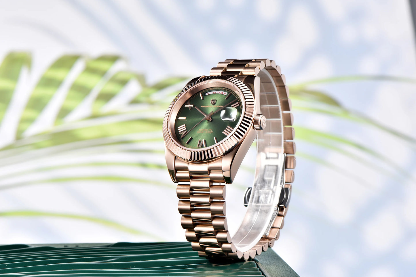 2025 New PAGANI DESIGN DD40 Luxury Rose Gold Automatic Watch For Men Mechanical Watches AR Sapphire Glass Date Wrist watch Men