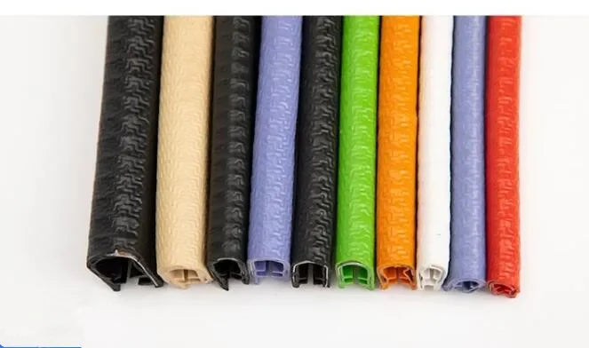 1/3M U-Shaped Sealing Strip Rubber Edging Stainless Steel Protectio Door Car Dustproof Safety Iron sheet edge protection strip