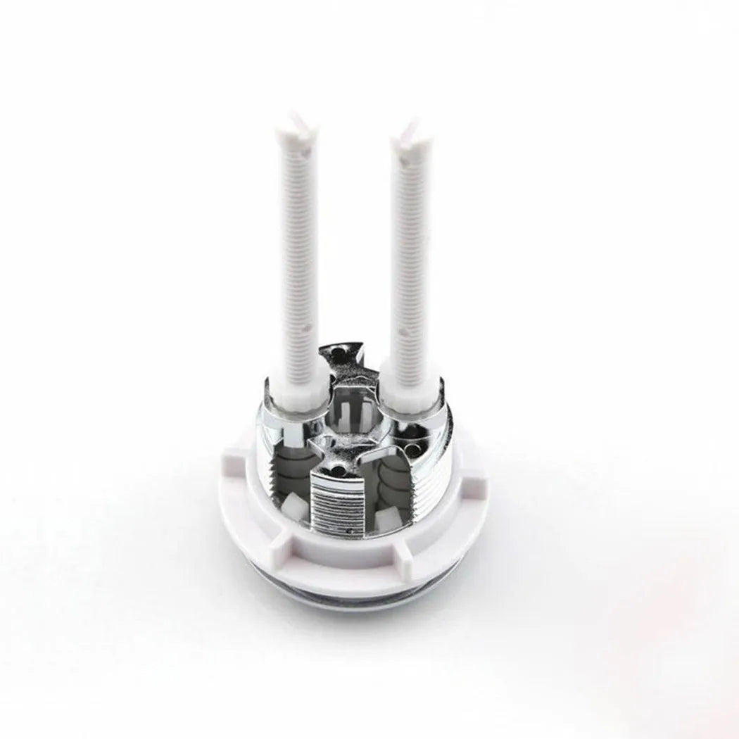 1pcs 38mm Dual Flush Toilet Round Valve Push Button Water Saving Shut Off Tool ABS Bi-Crescent For Bathroom Toilet Cisterns