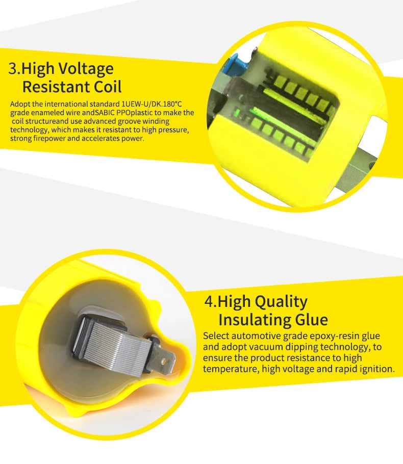 NIBBI 2T/4T Universal Motorcycle Ignition Coil Motocross Racing Coil for Honda ATV Scooter Yamaha Ktm Engine Ignition Parts