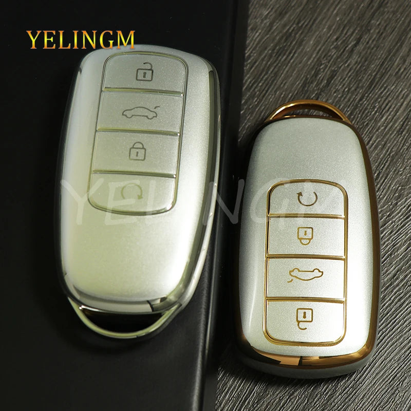 New TPU Car Remote Key Case Cover Protector for Chery Tiggo 8plus Tiggo 8 New 5 Plus 7pro Max Omoda 5 C5 Accessories