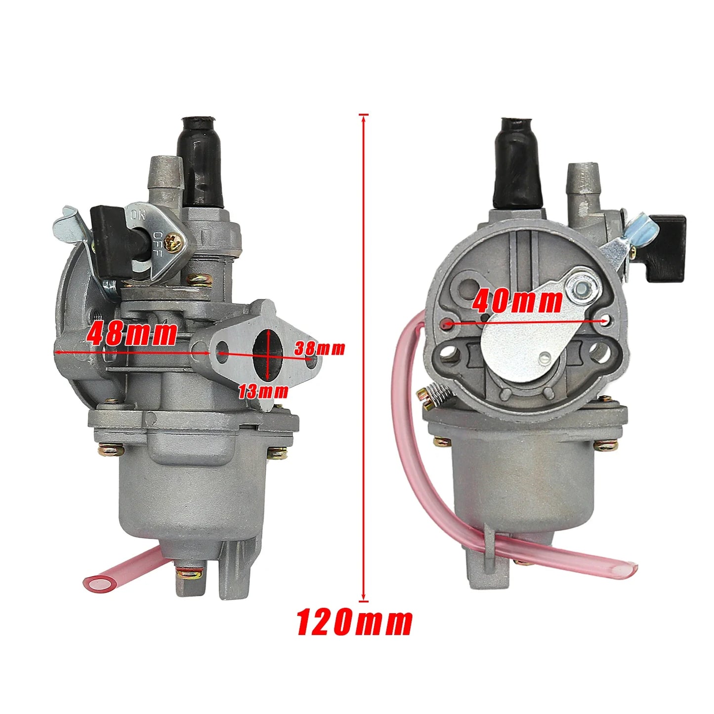 Pocket Bike 47cc 49cc engine carb carburetor 2 stroke for Mini Quad ATV Dirt Bike MiniMoto Go Kart Buggy
