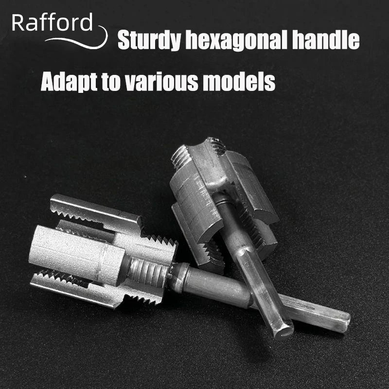 Integrated Internal and External Thread Pipe Threading Tool for 1/2-inch PPR Pipes, with Taps and Dies for Thread Cutting.