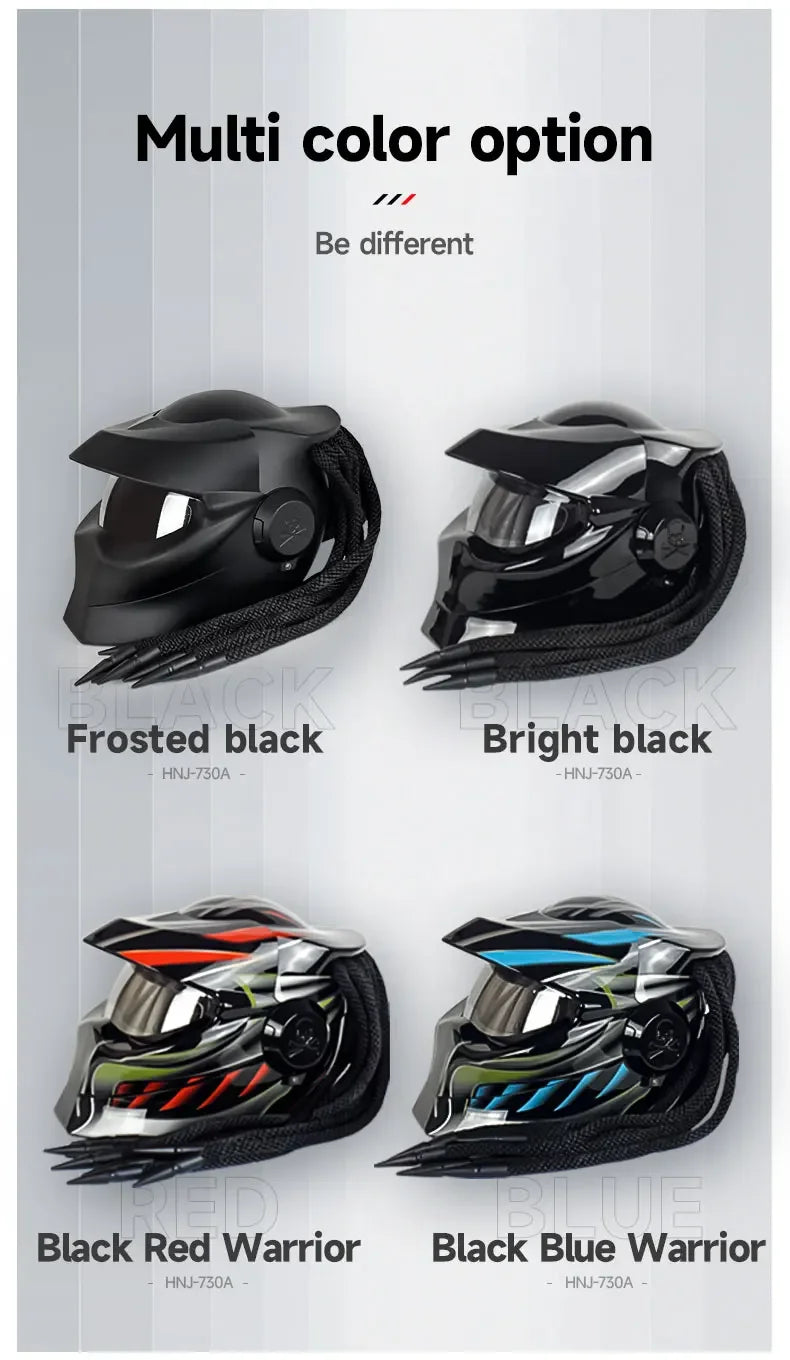 New Model MOTOCROSS HELMET PREDATOR OFF ROAD  DOT CERTIFIED UNISEX MOTORCYCLE S