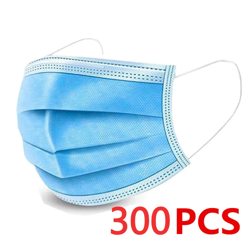 10-600pcs Certified surgical mask mascarillas Blue Surgical Face mask 3 Layer Ply Protective Filter Adults Medical masks masque