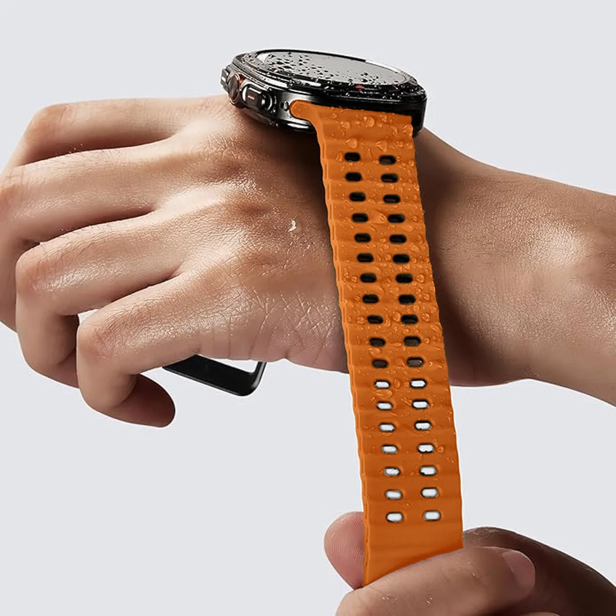 Ocean Strap for Samsung Galaxy Watch Ultra 2025 Sports Silicone Band for Galaxy Watch 8-7 Ultra 47mm Official Original Wristband