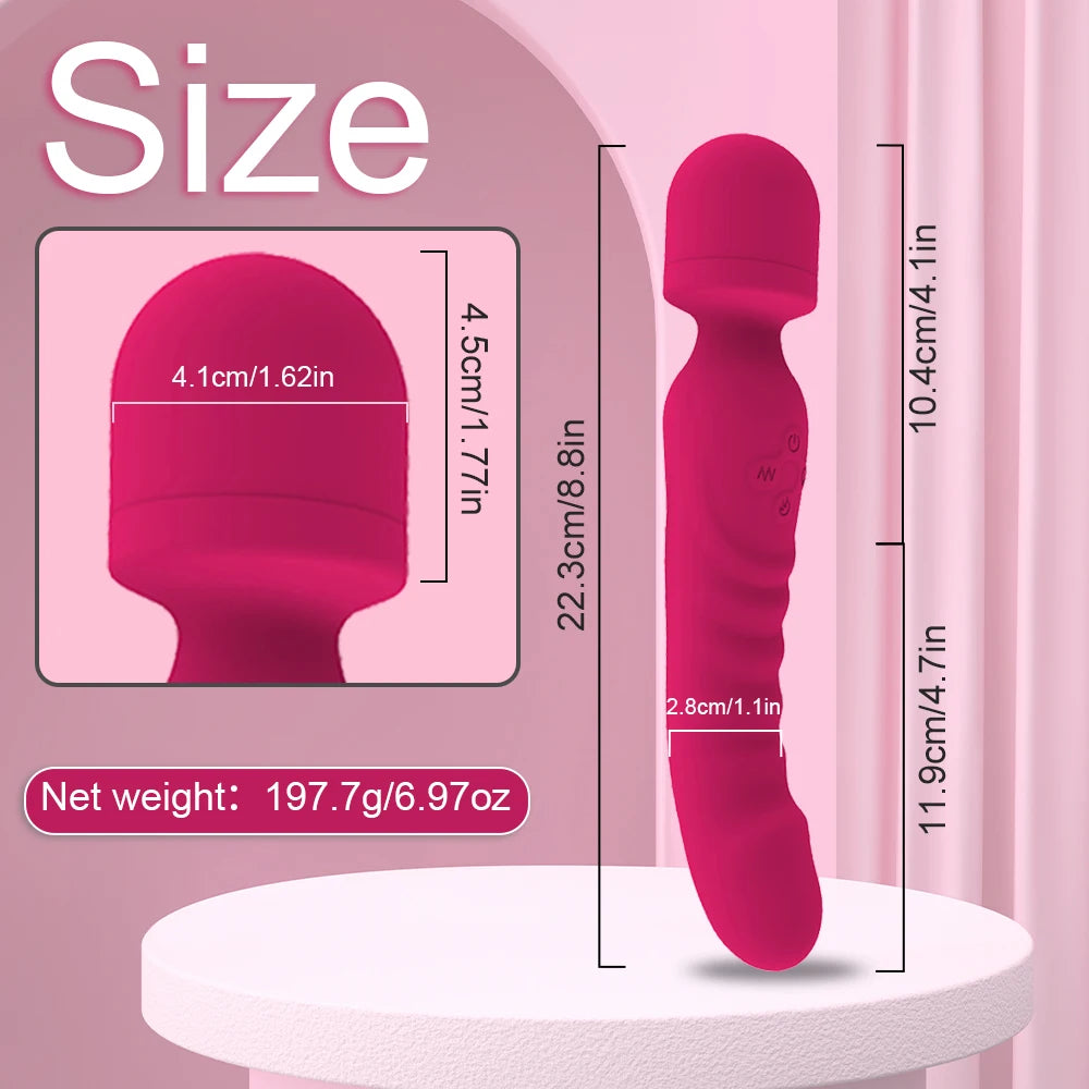 Powerful AV Magic Wand Dildo Vibrator for Women Clitoris Stimulator Erotic Toys G Spot Vagina Massager Adult Sex Toys for Female